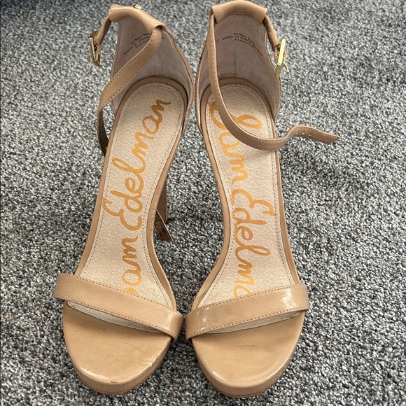 Sam Edelman Nude Heeled Sandals - Picture 1 of 4